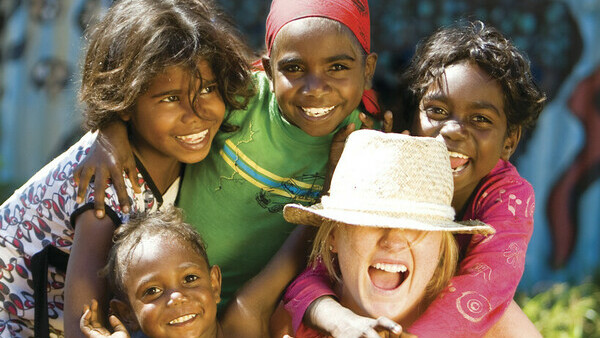 Tourism NT  credit Indigenous Tiwi children